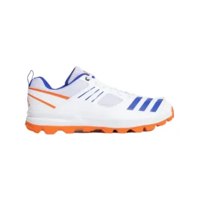 Adidas Crihase 23 Men's Cricket Shoes - Cloud White/Lucid Blue/Semi Impact Orange