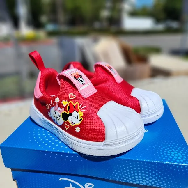 ADIDAS ORIGINALS X DISNEY SUPERSTAR 360 I SHOES KIDS SCARLET PINK