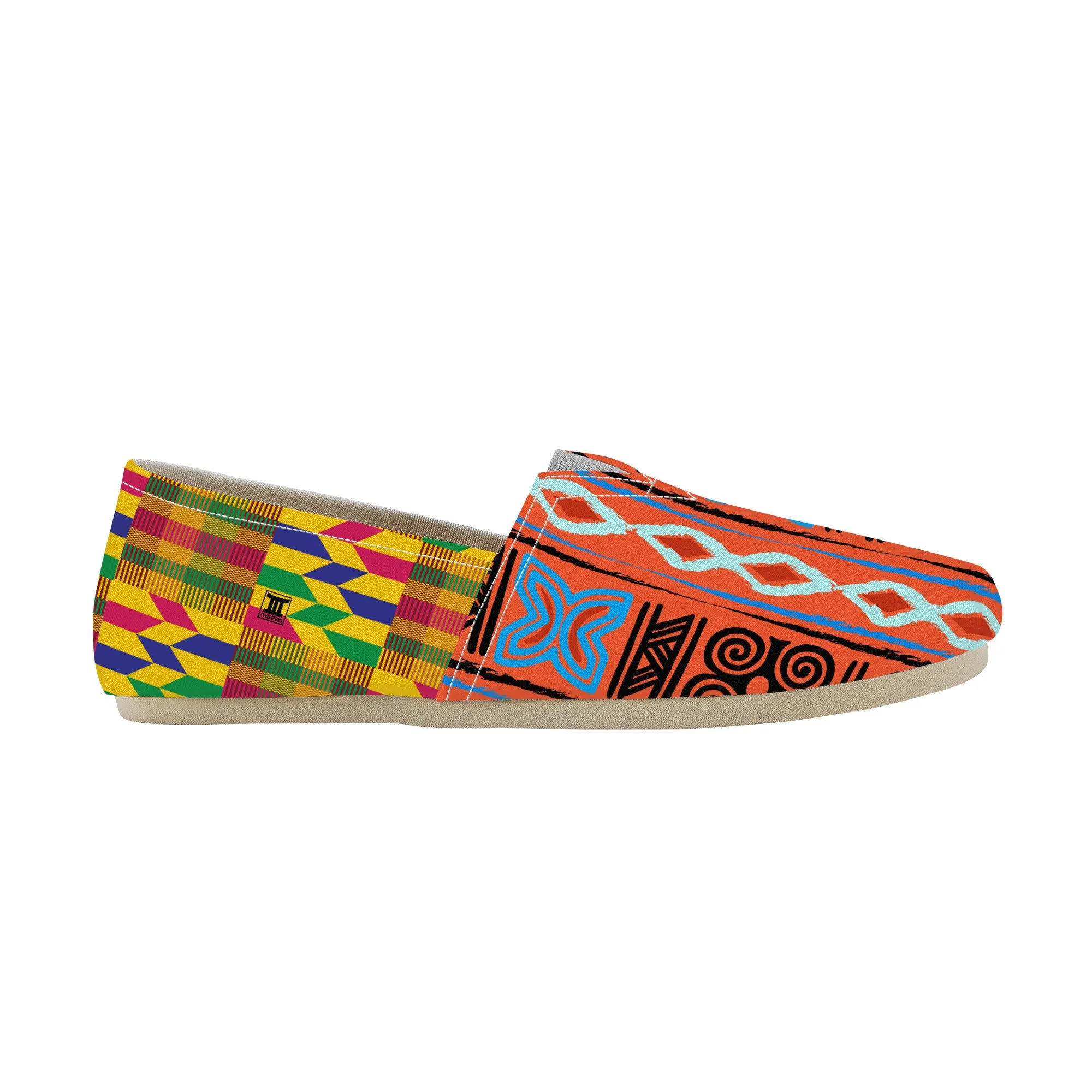 Adinkra Ankaa-Kente Slip-on Canvas