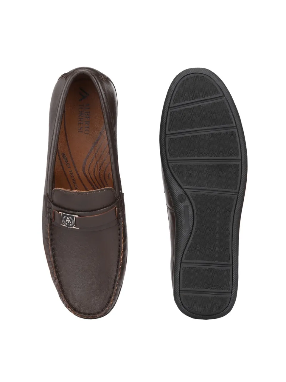 Alberto Torresi Mens Leon Brown Loafers