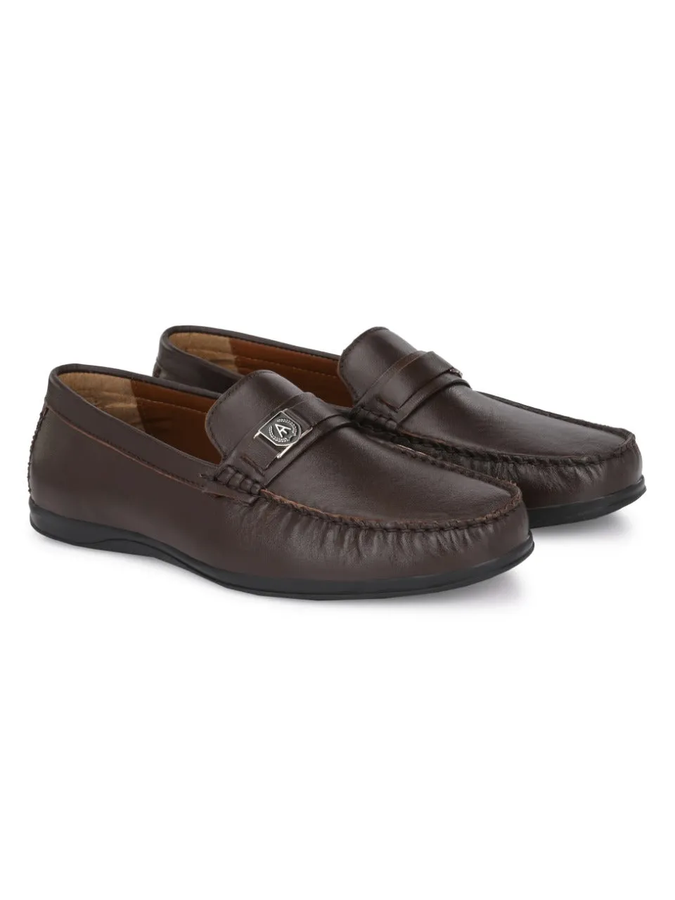 Alberto Torresi Mens Leon Brown Loafers