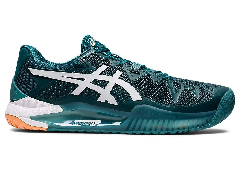 Asics Gel Resolution 8 Tennis Shoe - Velvet Pine/White