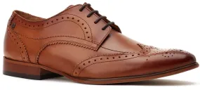 Base London Barbera Mens Leather Lace Up Brogue Shoe