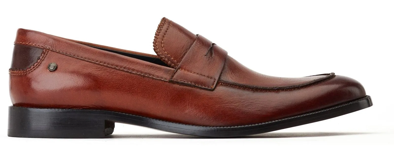 Base London Danbury Mens Leather Penny Loafer