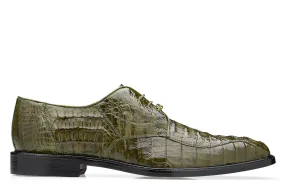 Belvedere - Chapo, Genuine Hornback Crocodile Dress Shoe - Olive - 1465