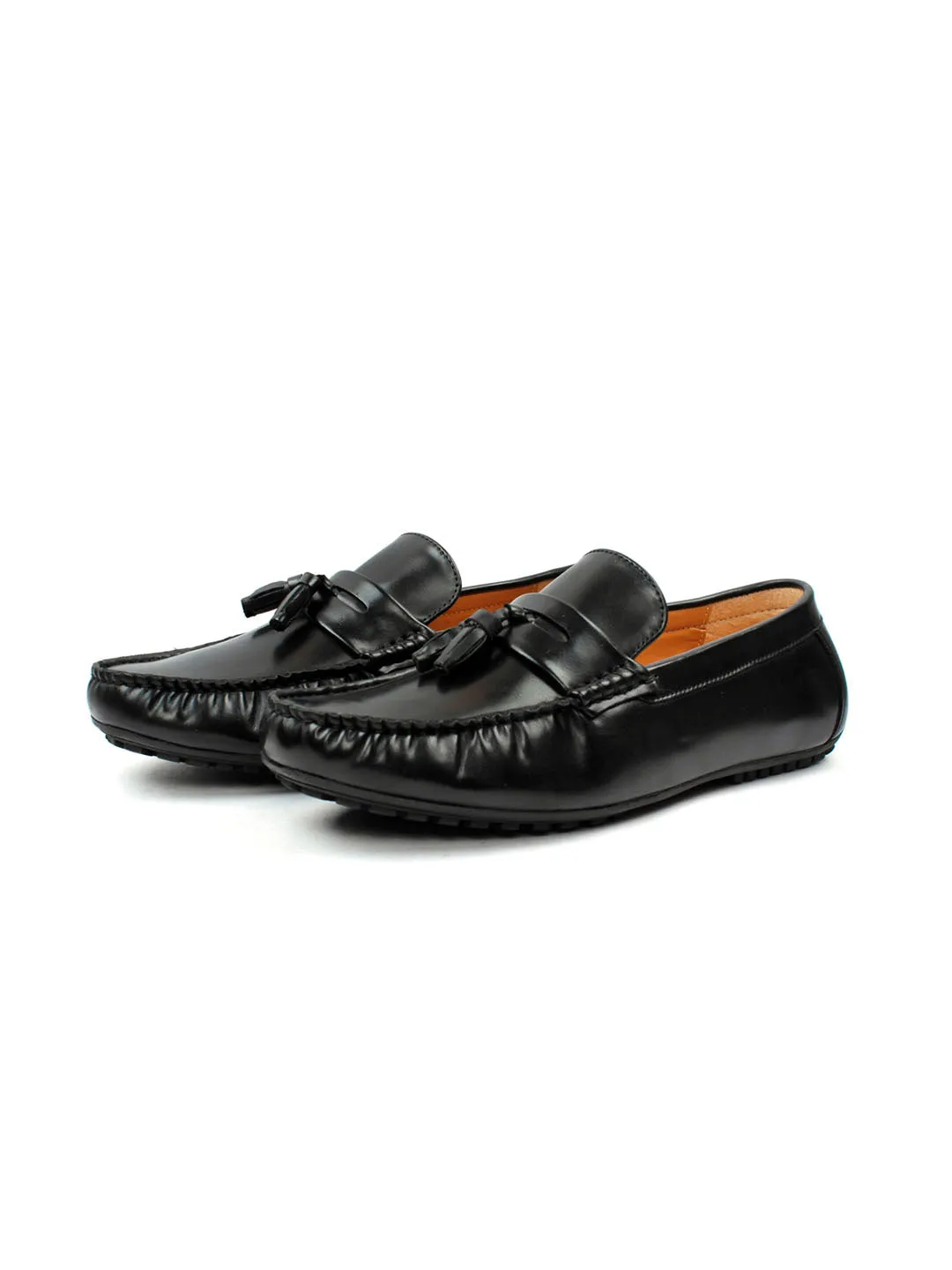 Black Tassel Loafers