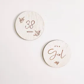 Botanical Pregnancy Milestone Board Set