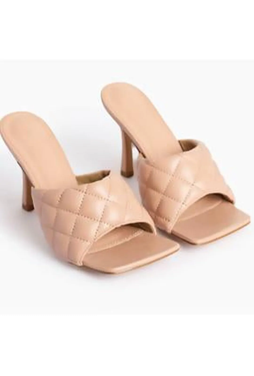 BRIE - QUILTED MULE SANDALS