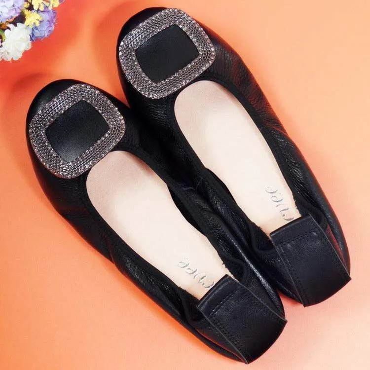 Crystal Ballet Flats