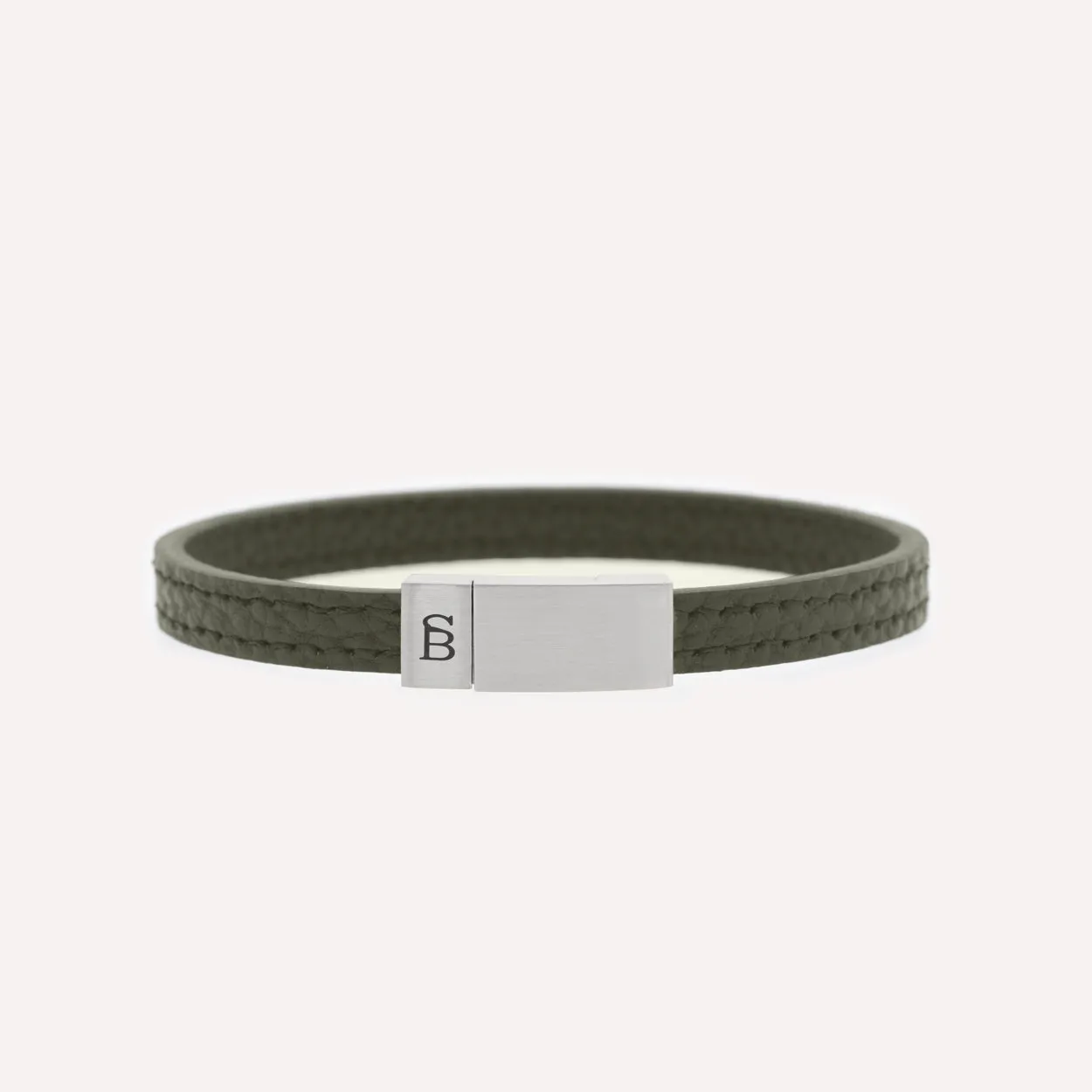 Grady Leather Bracelet Green