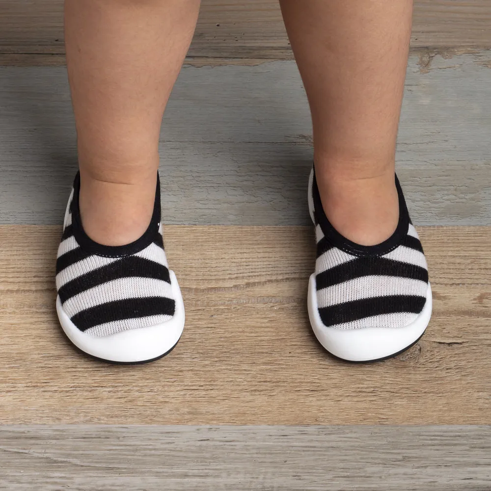 Komuello Baby Shoes - Flat - Black Stripe