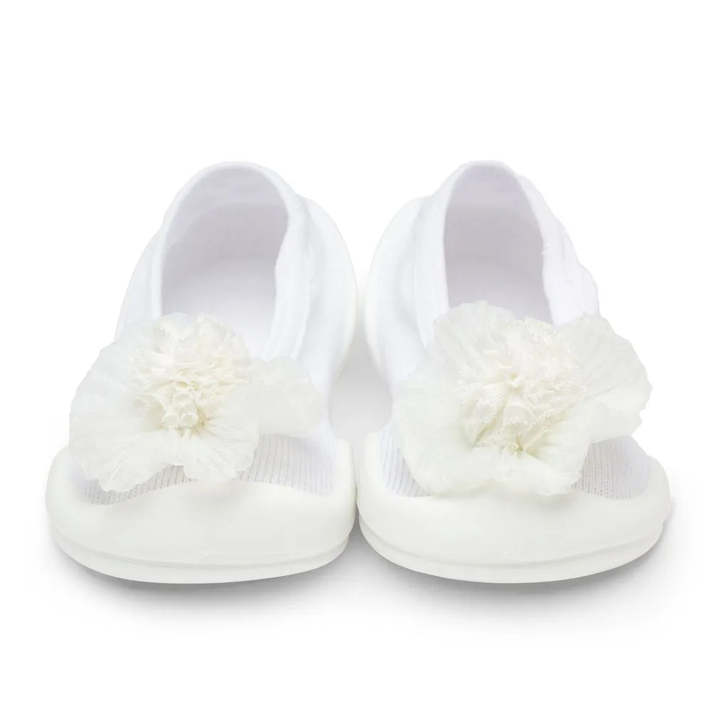 Komuello Baby Shoes - Flat - Pompom Flower