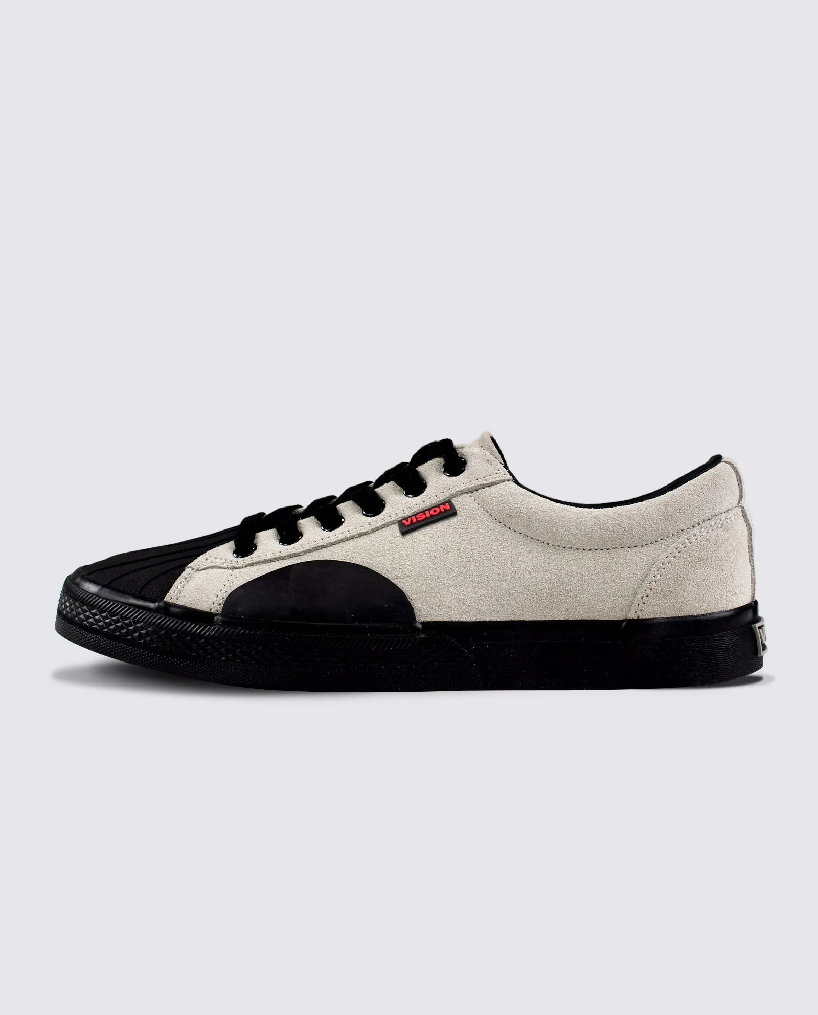 Leather Suede Low Top Sneakers Bone