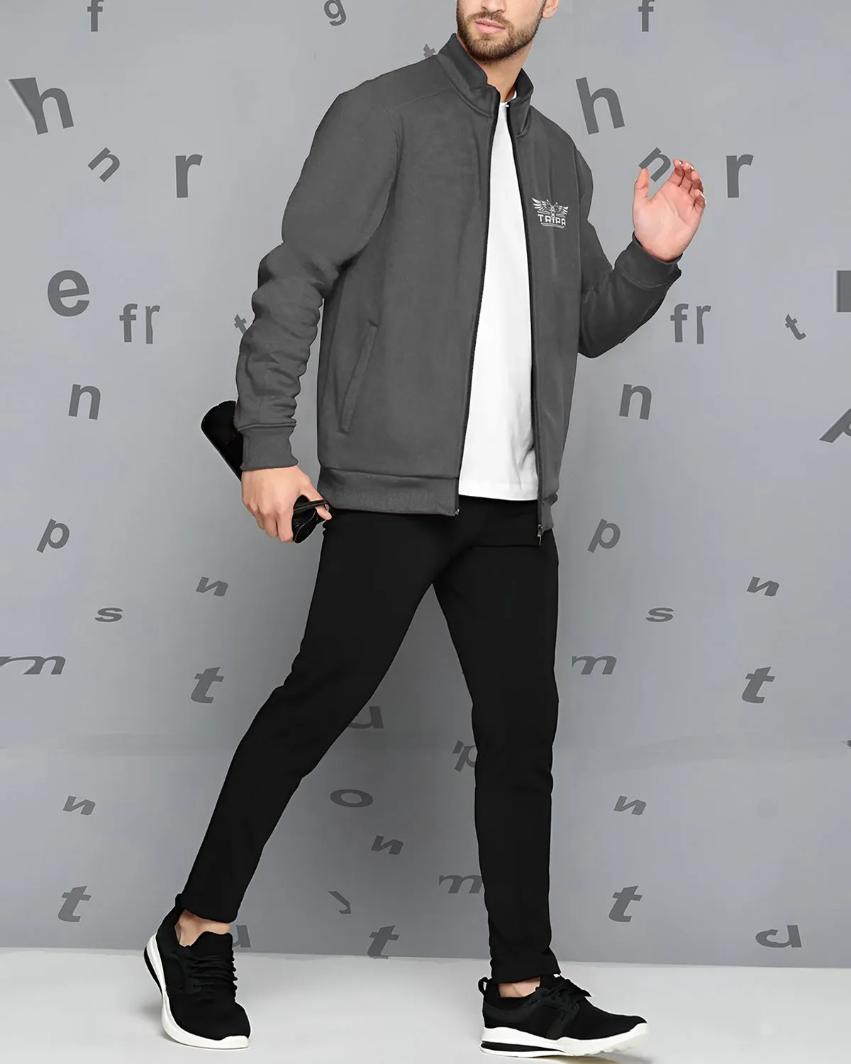 Men Casual Jacket - Dark Grey