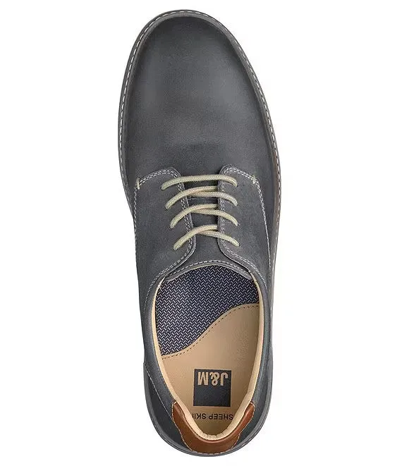 Men's Johnston & Murphy | McGuffey Plain Toe | Grey Oiled Full Grain