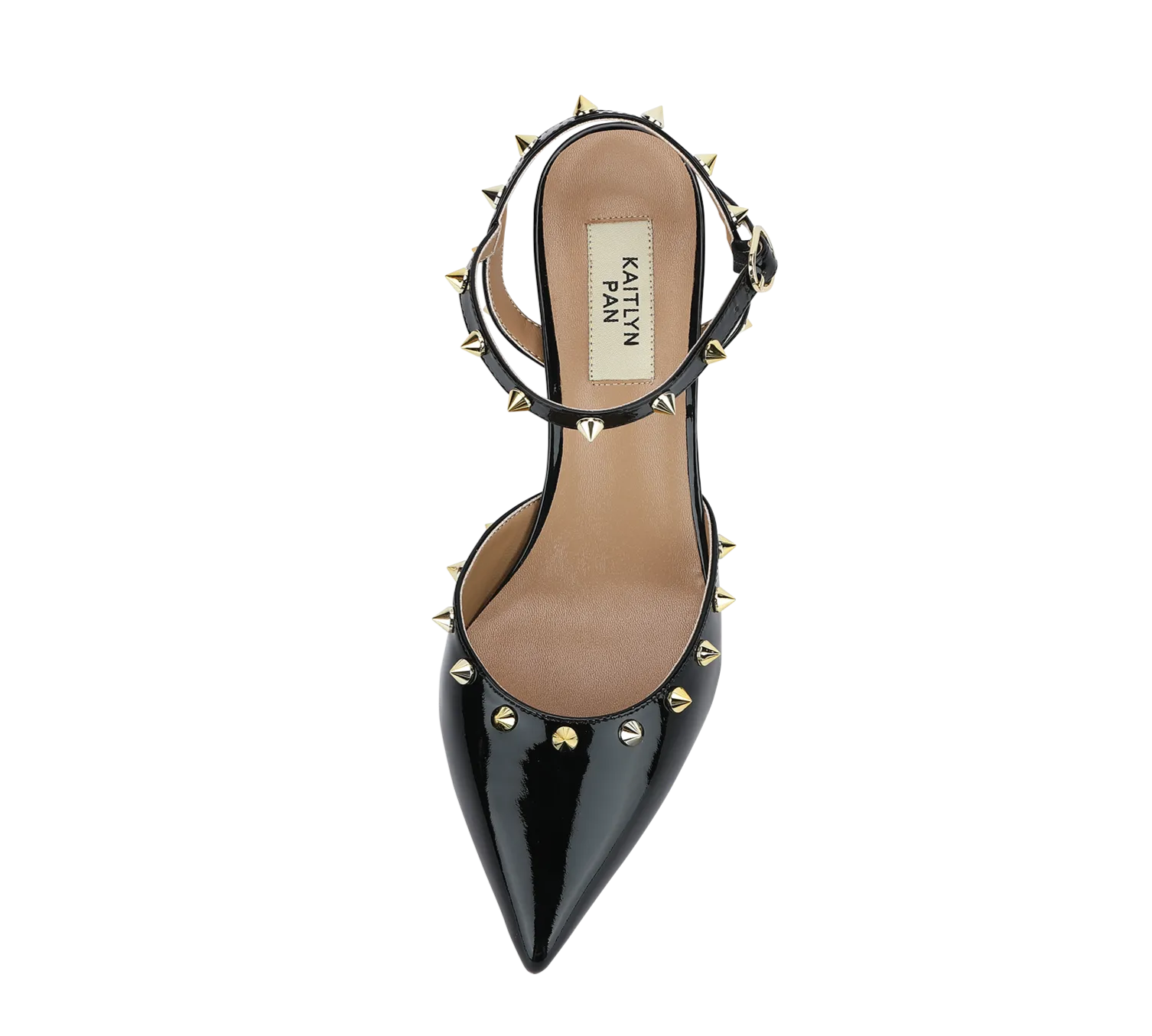 Studded Mid Heel Slingbacks