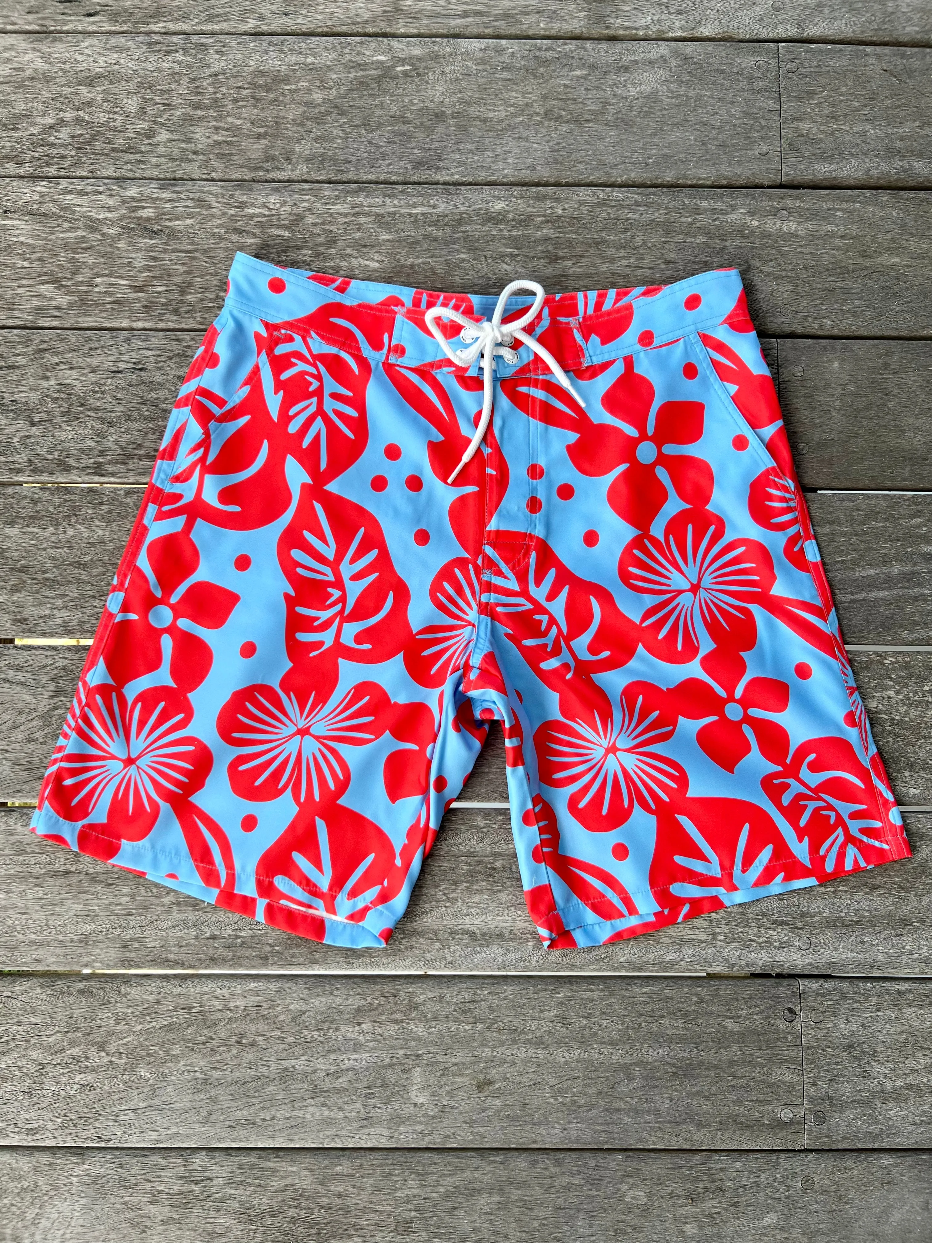 Tobago Board Short - Red Floral