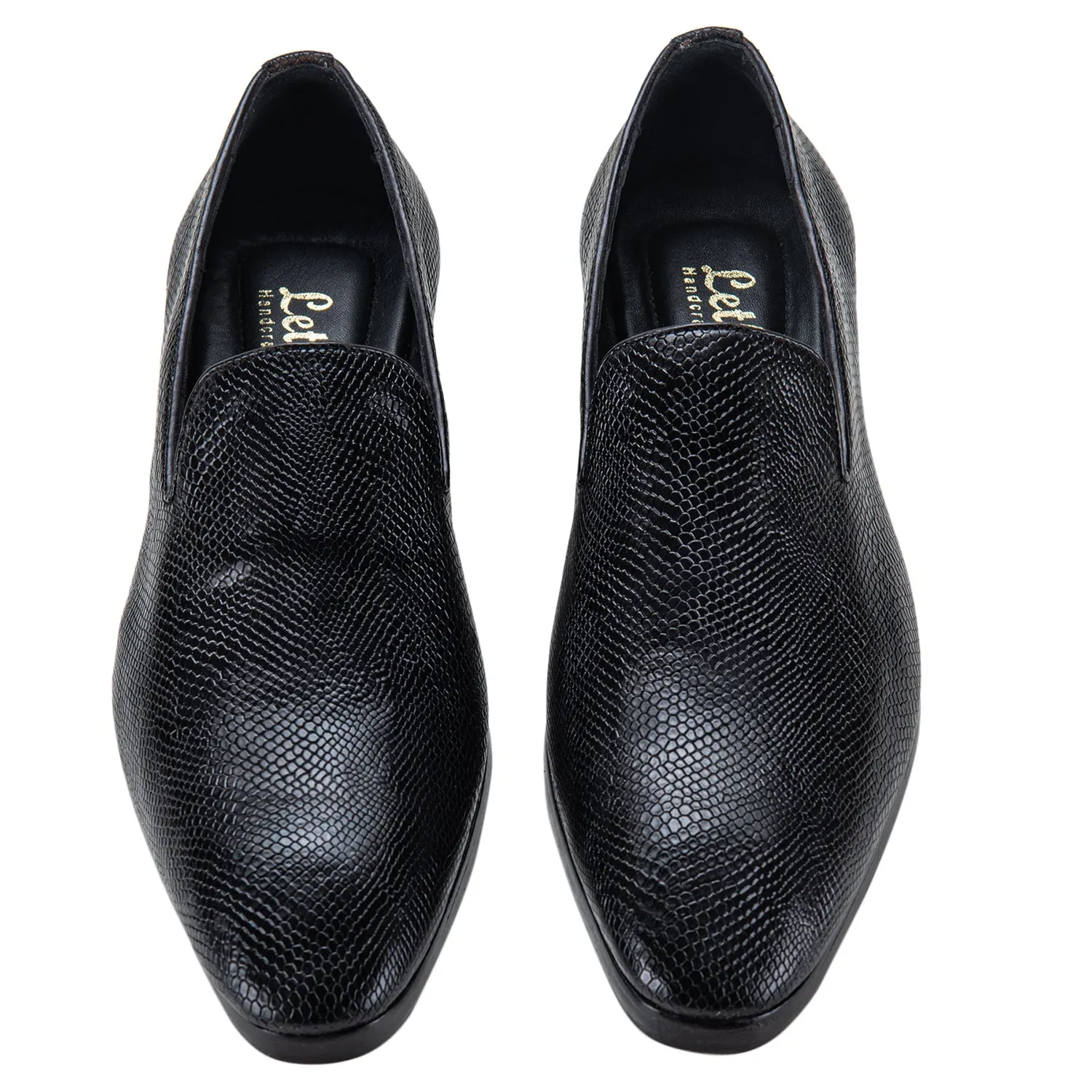 Venetian Loafers - Python Black