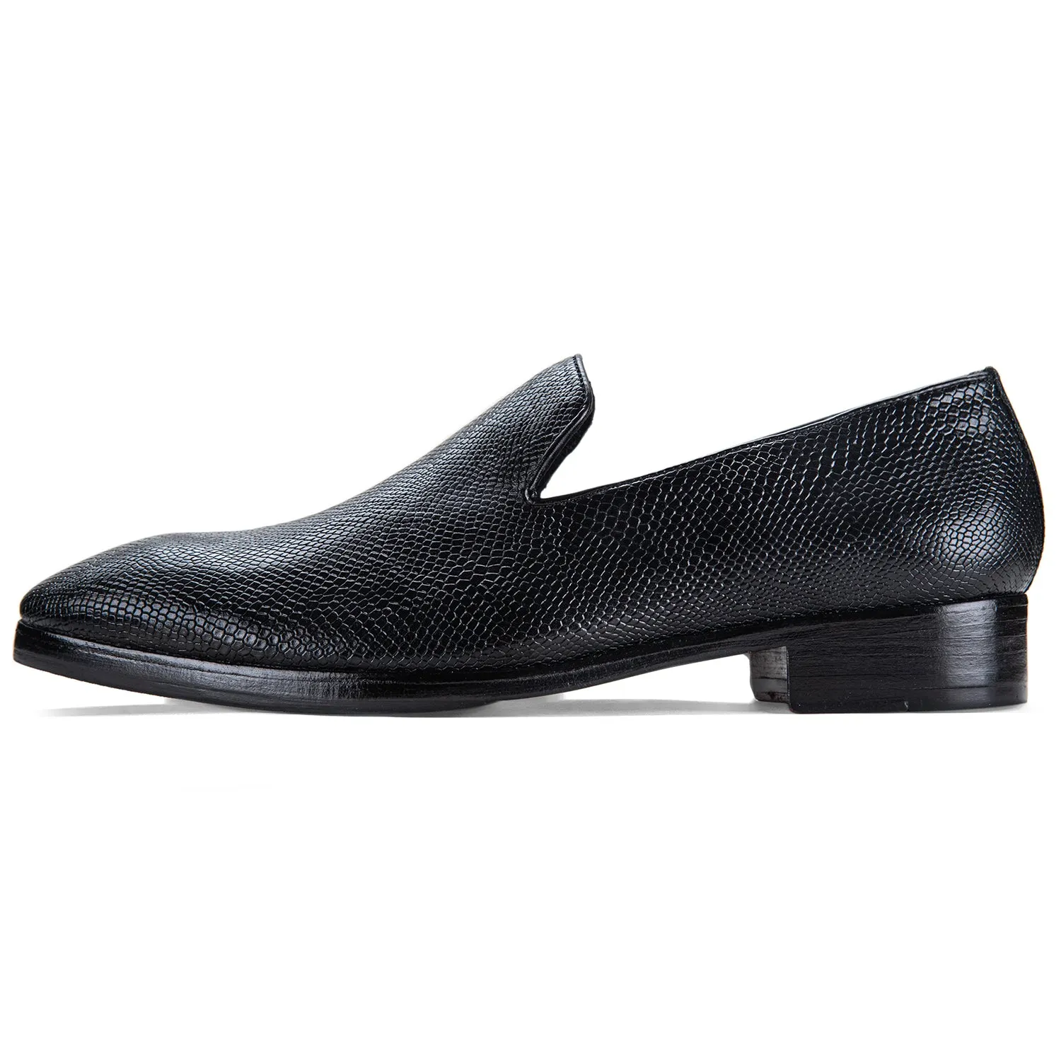 Venetian Loafers - Python Black