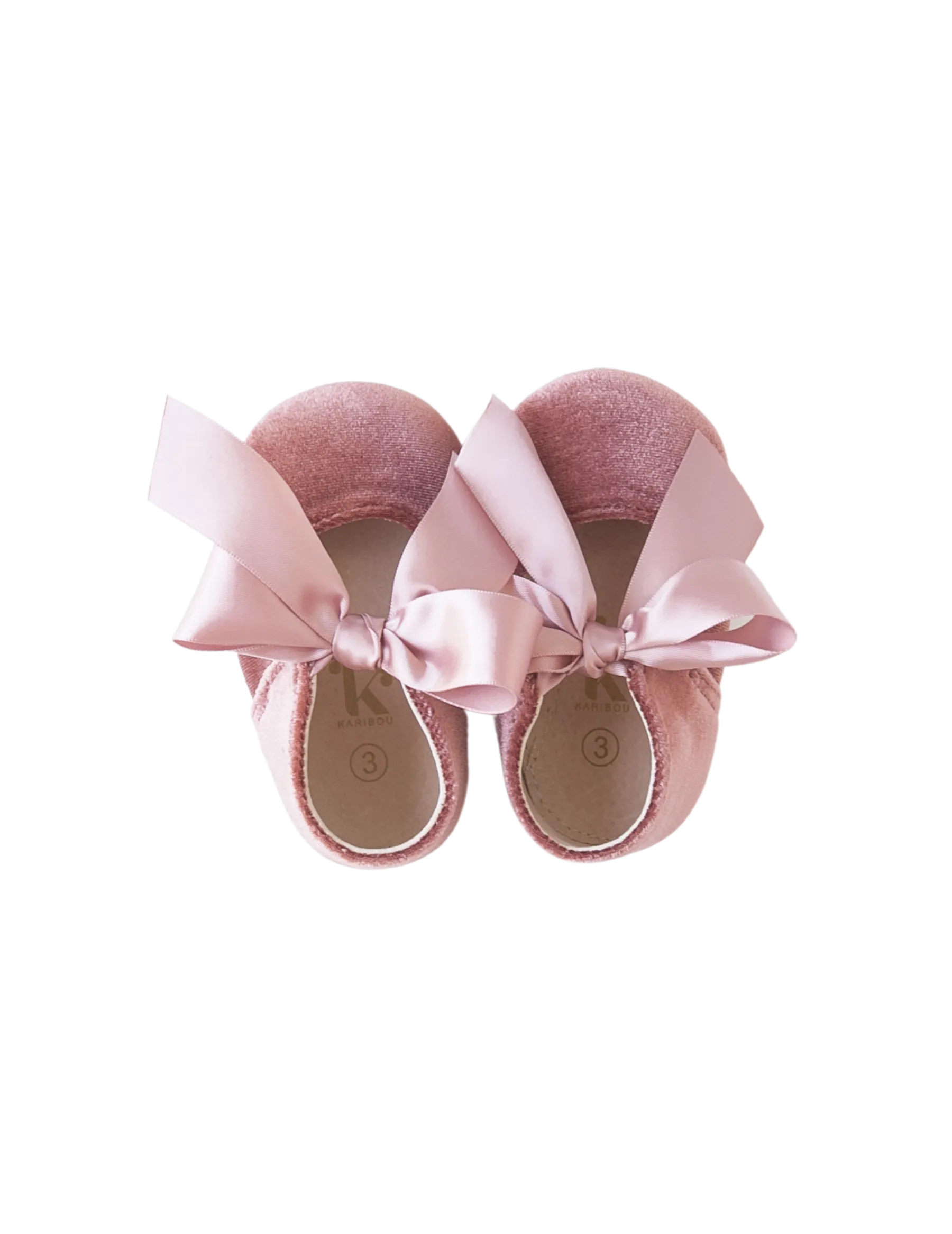 Victoria Velvet Mary Janes - Vintage Rose