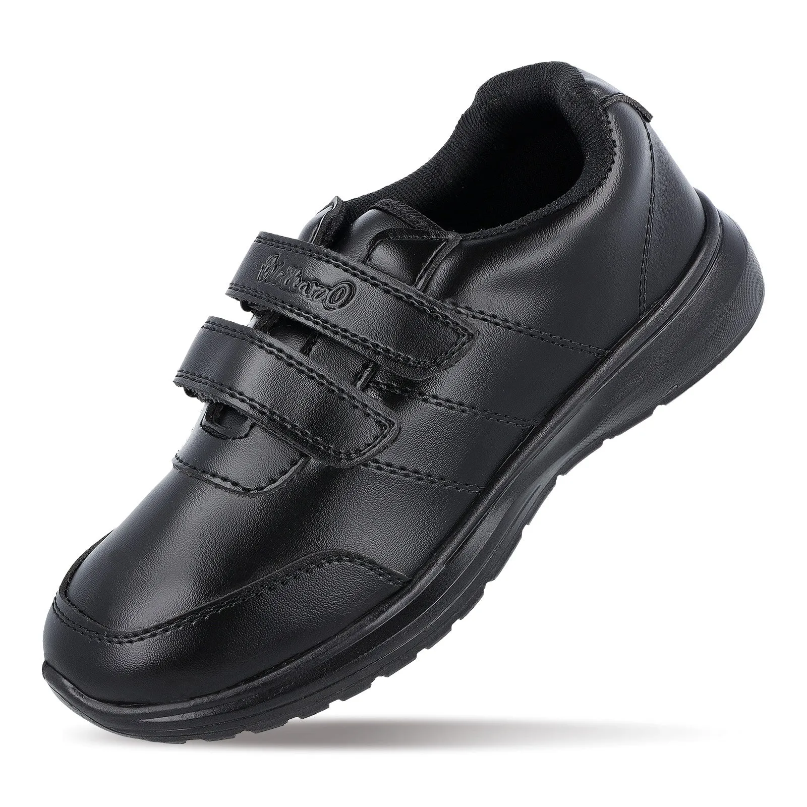 Walkaroo boys School Shoes - WV502 Black